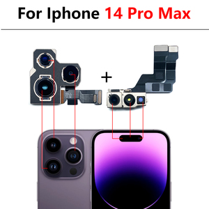 Ban đầu phía trước trở lại máy ảnh mô-đun <span class=keywords><strong>Kit</strong></span> cho <span class=keywords><strong>iPhone</strong></span> 14 cộng với 14 Pro Max phải đối mặt với máy ảnh Flex phía sau máy ảnh thay thế sửa chữa phần - Product Image 5