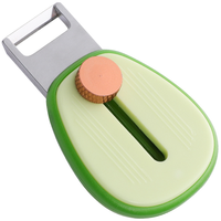 Hete Verkoop Verstelbare Keuken Paring Tool Schattige Fruit Groente Dunschiller Mini Avocadovormige Gadgets