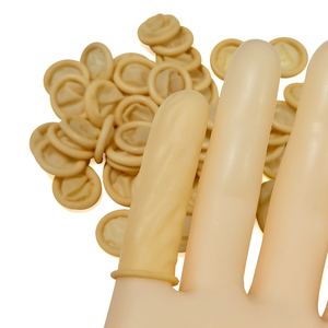 Allesd Geel Stofvrij Wegwerp Latex Antislip Stofvrije Vingerbedje Voor Werkplaats - Product Image 3