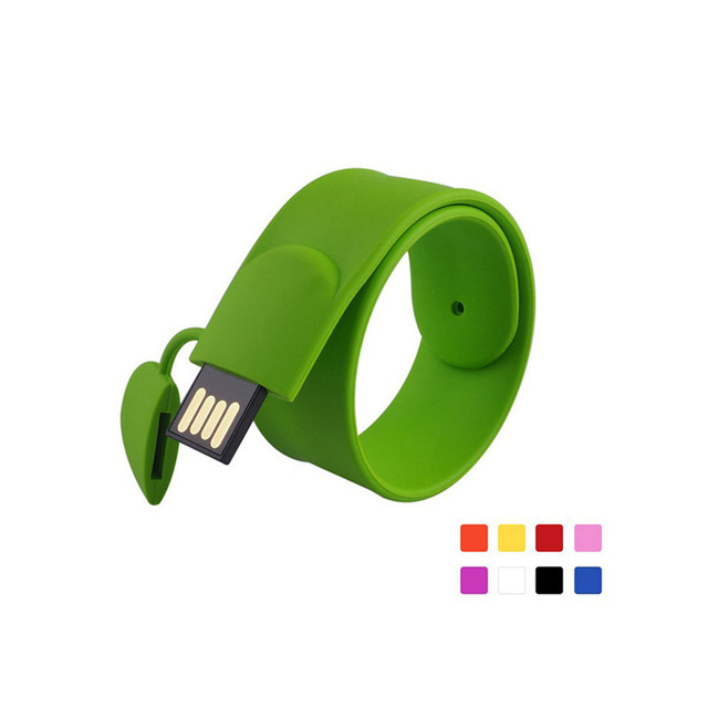 Silicone Bracelet Wrist Band Pendrive 4gb 16gb 32gb 64gb Usb 2.0 Usb Flash Drive Pen Drive Stick U Disk Pendriver