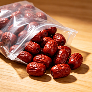 บรรจุภัณฑ์สุญญากาศผลไม้จำนวนมากสำหรับการอบชาแพ็คสุญญากาศบรรจุภัณฑ์แบบกำหนดเองถุงสีแดงทั้งหมดสินค้าพรีเมียม - Product Image 1