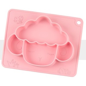 Plats pour enfants sans BPA plateau anti-chute avec succion Plato Silicone <span class=keywords><strong>bebe</strong></span>, assiette divisée pour bébés enfants de qualité alimentaire - Product Image 4