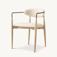 Ensemble de table et chaises de salle à manger pour hôtel 5 étoiles moderne, mobilier de restaurant, ensemble de table et chaises de luxe pour hôtel de villégiature