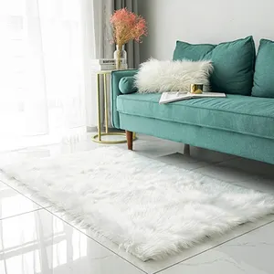 Super weicher Faux Schaffell Shaggy Teppich Kunst pelz Teppich-Maschinen wasch bare Rechteckform 2 'x 5'