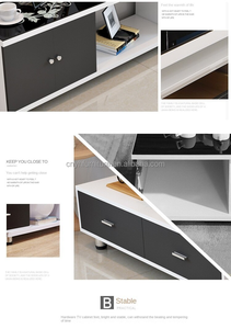 <span class=keywords><strong>Table</strong></span> <span class=keywords><strong>basse</strong></span> multifonctionnelle moderne rectangulaire en <span class=keywords><strong>bois</strong></span> blanc et noir pour <span class=keywords><strong>aquarium</strong></span> pour meubles de salon - Product Image 5