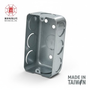 Caja de Conexiones de Acero Galvanizado Resistente a Impactos con Múltiples Orificios para Cableado Eléctrico Residencial - Product Image 1