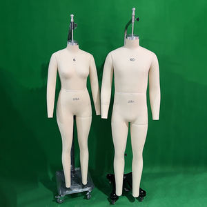 Maniquí de cuerpo completo de fibra de vidrio Jasmine, talla 40 de EE. UU., base de acero inoxidable original europea para drapado y <span class=keywords><strong>costura</strong></span>. - Product Image 1