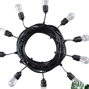 Guirlande lumineuse solaire LED extérieure étanche IP65 en PVC de haute qualité pour camping, jardin, cour, mariage et ambiance festive - Product Image 6