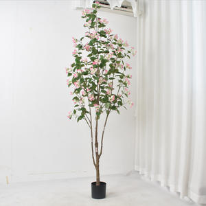 พืชจำลองกระถางทริลเลียมของตกแต่งในร่มต้นไม้ทริลเลียมไม้กระถางตั้งพื้น - Product Image 6