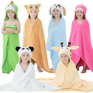 Kids Towels Michley Design Your Own Polyester Animal Microfiber Recycled Kids Hooded Towel