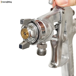 Pistolet de peinture professionnel W-71 avec buse de 1,3/1,5/1,8 mm, alimentation par gravité, pistolets de pulvérisation industriels, pistolet de peinture pour voiture - Product Image 5