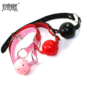JoyPark <span class=keywords><strong>SM</strong></span> Bondage Respirant En Plastique Souple <span class=keywords><strong>Bouche</strong></span> Bouchon <span class=keywords><strong>Bouche</strong></span> Ouverte Gag Ball pour Femmes Adultes Sex Toys 45mm Diamètre 60cm Ceinture - Product Image 3