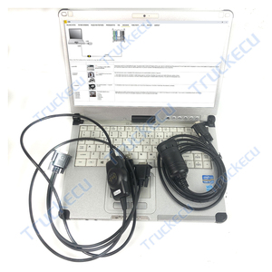 Cáp chẩn đoán 9 pin và giao diện liebherr canfox có thể RS232 USB canfox kết nối cần cẩu máy xúc công cụ chẩn đoán + máy tính xách tay C2 - Product Image 2