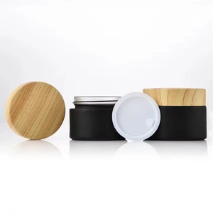 Boîte <span class=keywords><strong>en</strong></span> fer blanc ronde vide blanche et noire <span class=keywords><strong>de</strong></span> 8 oz avec couvercle <span class=keywords><strong>en</strong></span> bois grainé pour bougies, idéale comme contenant cadeau <span class=keywords><strong>de</strong></span> Noël - Product Image 4