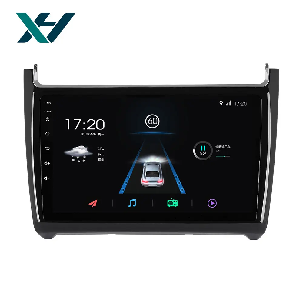 Para VW Volkswagen Polo 2011-2013 1 + 16GB 1 + 32GB 4 Core Android 10 9 pulgadas IPS pantalla Radio de coche