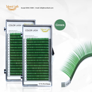 Extensions de cils individuelles personnalisées de 0,15 mm d'épaisseur, couleur arc-en-ciel vibrante, douces, OEM, marque privée, nouvelle qualité supérieure, courbure CC, longues et naturelles - Product Image 6