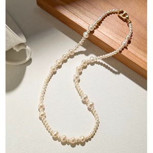 Exquisite Women's Autumn Winter <b>Necklace</b> with Fashionable Pig Nose Design Natural Freshwater Real Pearl Niche Temperament - Product Image 5