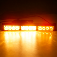 Barre lumineuse LED 8-28W à 6 modes stroboscopiques, 10-36 pouces, boîtier en aluminium, grille de toit, plusieurs couleurs, lumière linéaire longue et clignotante pour véhicule