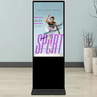 Android 11 OS LCD señalización digital panel interactivo pantalla táctil 4K anuncios reproductor multimedia Pantalla de ventana para quiosco de autoservicio