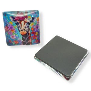 Custom Design Country City Landmark Animals Souvenir Gifts <b>Square</b> Refrigerator <b>Magnet</b> - Product Image 1