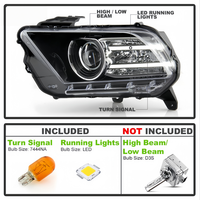 Projecteur de phare HID Xenon LED côté conducteur DR3Z13008D pour Ford Mustang 2013-2014