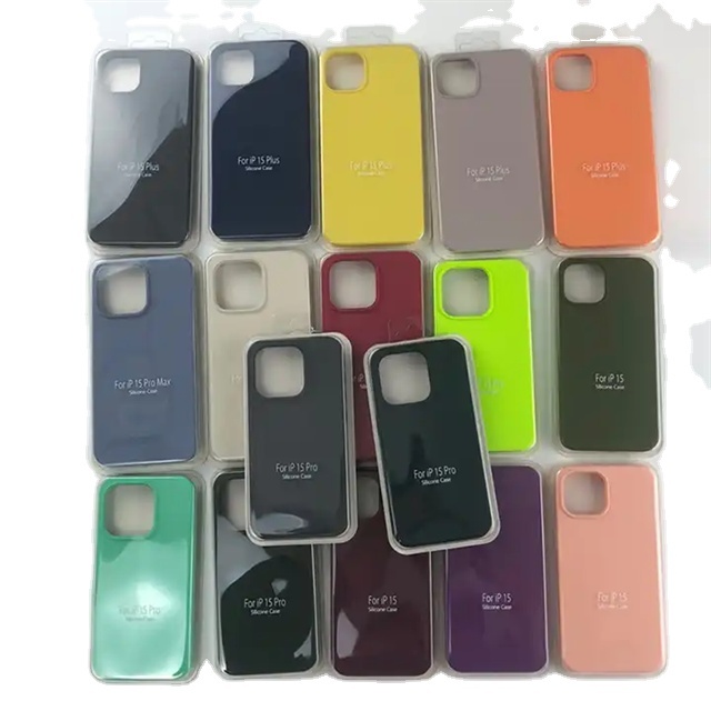 Retail Boxed Silicone Case Cover for iPhone X XS XR 11 12 13 14 15 16 17 Pro Max Shockproof Silicone Phone Case for Apple Cases