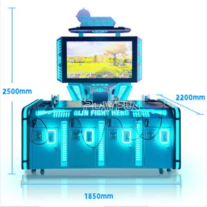 เครื่องเกมยิงปืน <span class=keywords><strong>VR</strong></span> แบบหยอดเหรียญ สำหรับ 4 คน จำลองการต่อสู้ฮีโร่ ยิงปืนยาว สำหรับสถานบันเทิง - Product Image 5