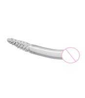 Gode en verre Vente en gros Sex Toy Consolador Para Hombres Rabad Ka Ling Verre Gode Baguettes Plaisir Cristal Masseur Baguette Anal Sexe
