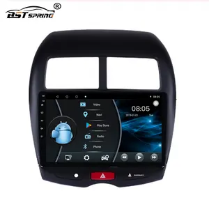 Bosstar 10 inç Android araç ses sistemi Stereo DVD OYNATICI Mitsubishi ASX 2013 için araba GPS navigasyon radyo