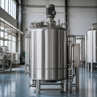 Cuve de pasteurisation de lait en vrac 500L-5000L en acier inoxydable SS316L avec agitateur, certifiée ASME CE, directement de l'usine