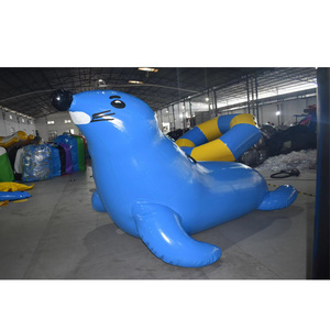 新型水上充气可牵引漂浮海狮，充气牵引海狮定制设计 - Product Image 1