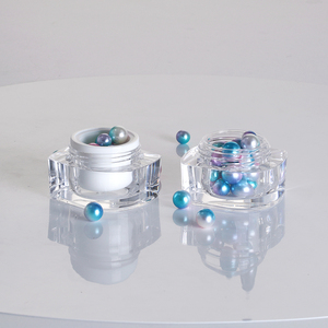 Envases Cosméticos de Acrílico Transparente de Lujo al por Mayor, 15g, Frascos para Crema de Piel con Diseño Único y Moderno - Product Image 5