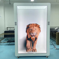Samidisplay - Vitrina con Pantalla LCD Táctil Transparente Android 3D Holográfica de 21.5-86 Pulgadas