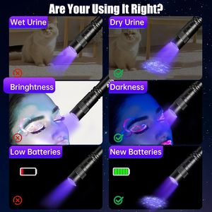 Lampe UV 395nm avec clip, lumière noire portable pour la détection d'urine d'animaux et la polymérisation de la résine, conception compacte et rechargeable - Product Image 5