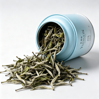 Thé en vrac Bai Mu Dan Pivoine Blanche de Fuding 2024, 50g, stimulant le métabolisme et brûle-graisse, détox estival, étiquette personnalisée OEM