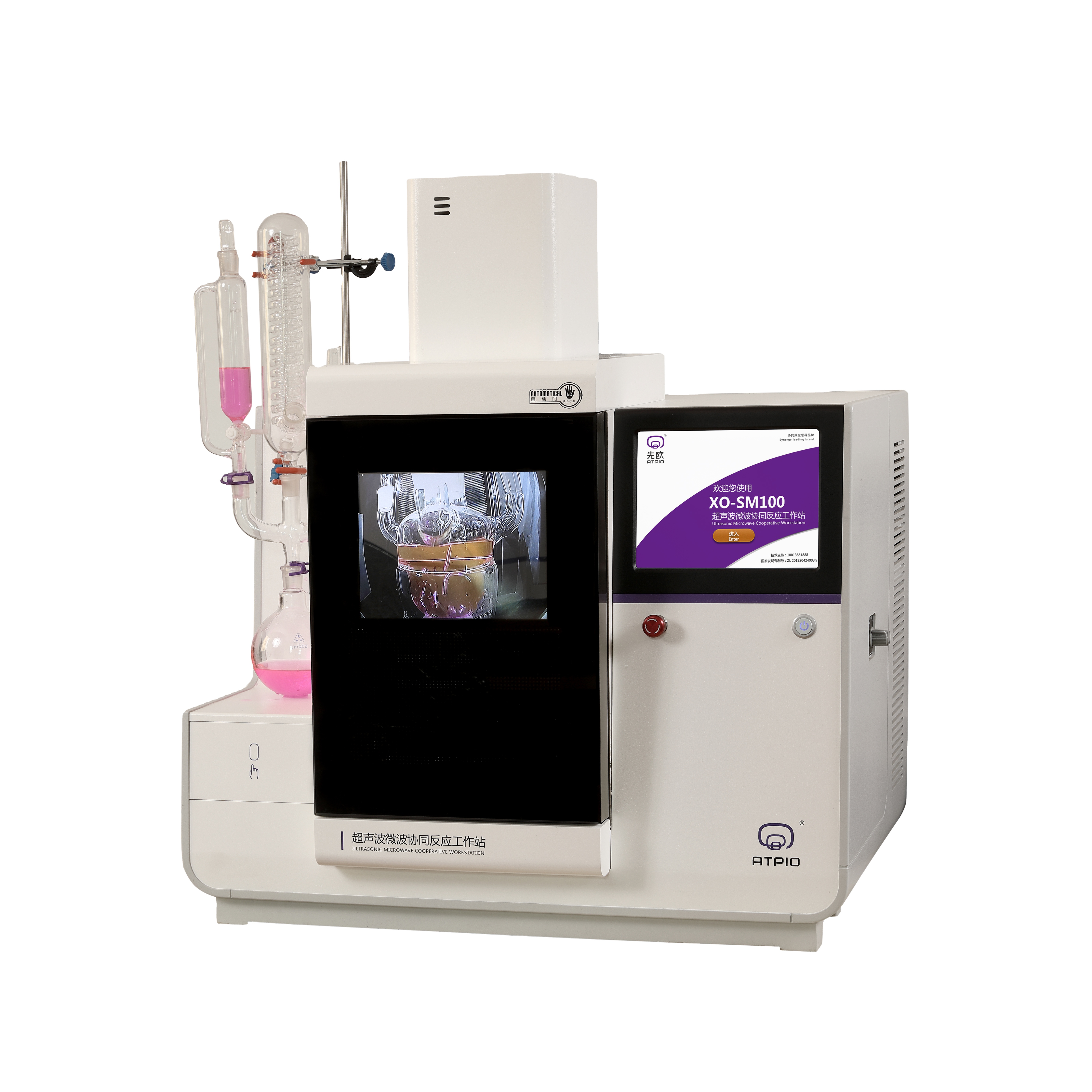 ATPIO-SM100 ультразвуковой микроволновая печь реакционная система для научных экспериментов