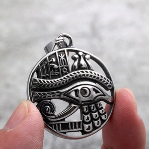 Collar con Colgante de Ojo Egipcio de Acero Inoxidable para Hombre, Diseño de Símbolo de Dios Antiguo, Joyería de Regalo, Accesorio de Moda - Product Image 4