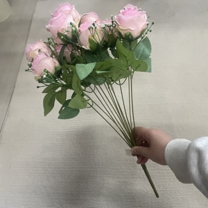 Premium <span class=keywords><strong>Livraison</strong></span> Rapide 12 Têtes Rose Combinaison <span class=keywords><strong>De</strong></span> Souffle <span class=keywords><strong>De</strong></span> Bébé <span class=keywords><strong>Bouquet</strong></span> <span class=keywords><strong>De</strong></span> <span class=keywords><strong>Fleurs</strong></span> Artificielles Soie Flor pour Mariage Saint Valentin - Product Image 4