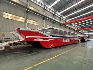 Barco de pasajeros grande de 120 Pax con soldadura de metal de aluminio personalizado con cubierta superior abierta y todos los sistemas de seguridad y rescate - Product Image 3