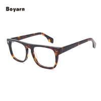 Boyarn haute qualité classique acétate cadres lunettes carré tortue lunettes conception optique lunettes cadre usine