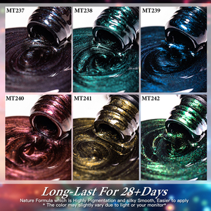 เจลทาเล็บ <span class=keywords><strong>MTSSII</strong></span> 7 มล. แบบแช่ล้างออกได้ ใช้กับหลอดไฟยูวีและแอลอีดี สีน้ำเงินฤดูใบไม้ร่วง เจลแม่เหล็กสีน้ำเงินลึกลับ เจลทาเล็บลายตาแมว - Product Image 5