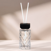 Bouteilles diffuseurs à roseaux en verre rose clair imprimées sur mesure en usine, 50 ml, 300 ml, écologiques, durables, aromatiques, toutes saisons, couleurs personnalisées