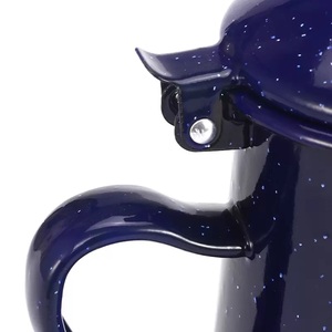 Tetera de inducción de estilo árabe, hervidor de agua de 0,8 L, 1,2 L, 1,8 l, 2,4 L, de mármol azul, esmaltada, estilo antiguo - Product Image 2