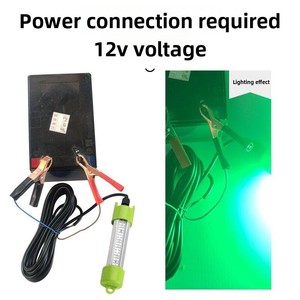 Lampe de pêche LED sous-marine haute luminosité IP68 avec clips de batterie, plusieurs puissances, en alliage d'aluminium pour le rassemblement de poissons - Product Image 4