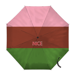 Paraguas Plegable con Diseño Personalizado de la Bandera Grisexual, Colores del Arcoíris Gay, Ideal para Carnavales Nocturnos y Estancias Cortas en Resorts - Product Image 2