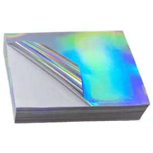 Có Thể In <span class=keywords><strong>A3</strong></span> Vinyl Nhãn Dán Giấy Tờ Đầy Đủ Holographic Phim Chất Kết Dính A4 Kích Thước Máy In Phun Trong Suốt Ba Chiều Tự Dính Giấy - Product Image 4