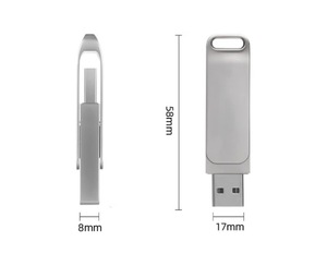 USB Đĩa Ổ Đĩa Bút bán buôn <span class=keywords><strong>Memory</strong></span> Stick 128GB 64GB 32GB 16GB 8GB 2 trong 1 USB Flash Drive Loại C 3.0 USB Stick với biểu tượng tùy chỉnh - Product Image 2