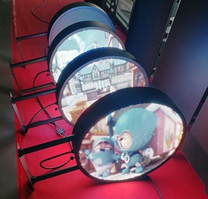 Sáng Tạo LED hiển thị tròn tròn Led Logo Board p4.28 thiết kế bắt mắt hiệu ứng hình ảnh/quảng cáo cao màn hình LED - Product Image 3