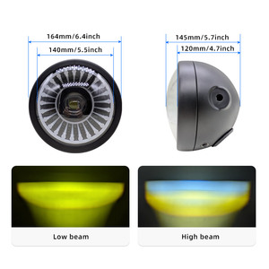 Sản phẩm khuyến mại RGB cao thấp chùm 22W 23W sắt IP67 offroad dẫn đèn sương mù xe máy dẫn ánh sáng - Product Image 3