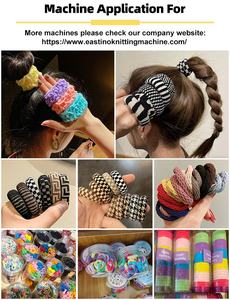 Machine à tricoter pour bandeau de cheveux côtelé à rayures en <span class=keywords><strong>jersey</strong></span> double - Product Image 2